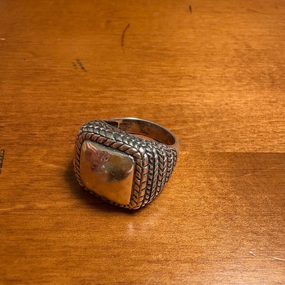Silpada Sterling Silver 925 Domed Ring with braided design. Size 8.5. Southwest - Picture 5 of 10